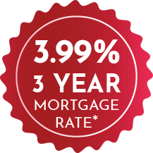 badge to indicate home is available for special mortgage deal
