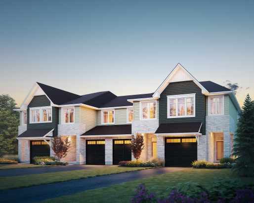 Eton Elevation A Townhome by Tamarack Homes